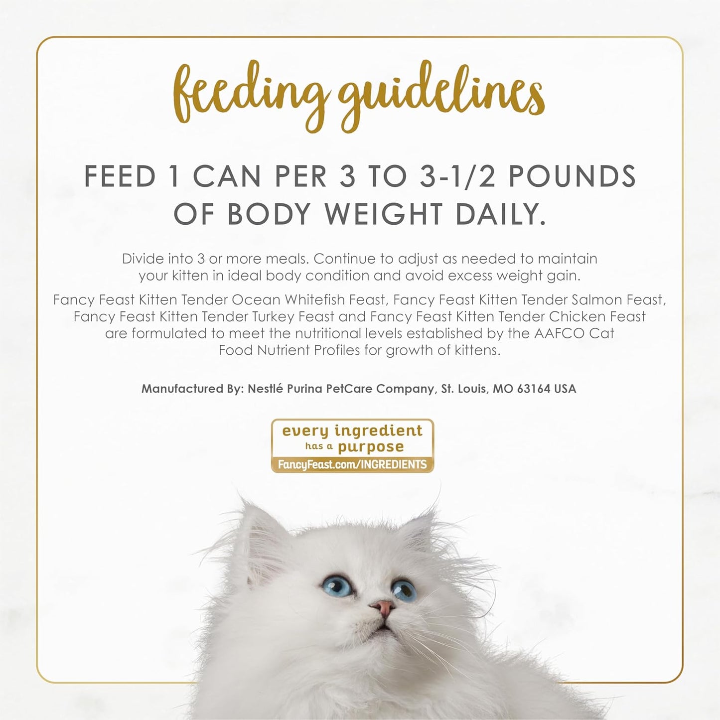 FANCY FEAST Classic Paté Kitten Wet Cat Food Collection 24x85g