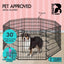 Beastie 30" Foldable Pet Dog Metal Playpen