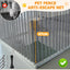 LIODUX Dog Playpen Indoor Pet Enclosure Fence Outdoor Portable Puppy Exercise Pen with Door 8/10 (8 Panels)