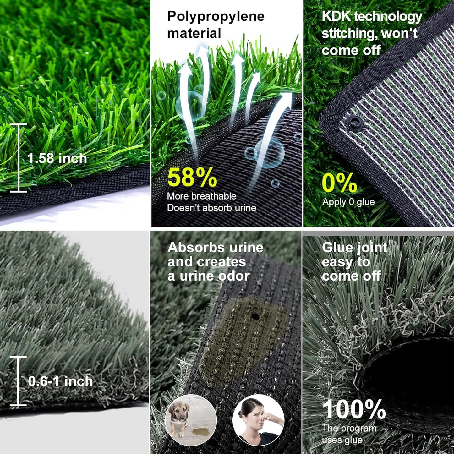 Pee Pads for Dogs with Fake Grass, 27" x 21"