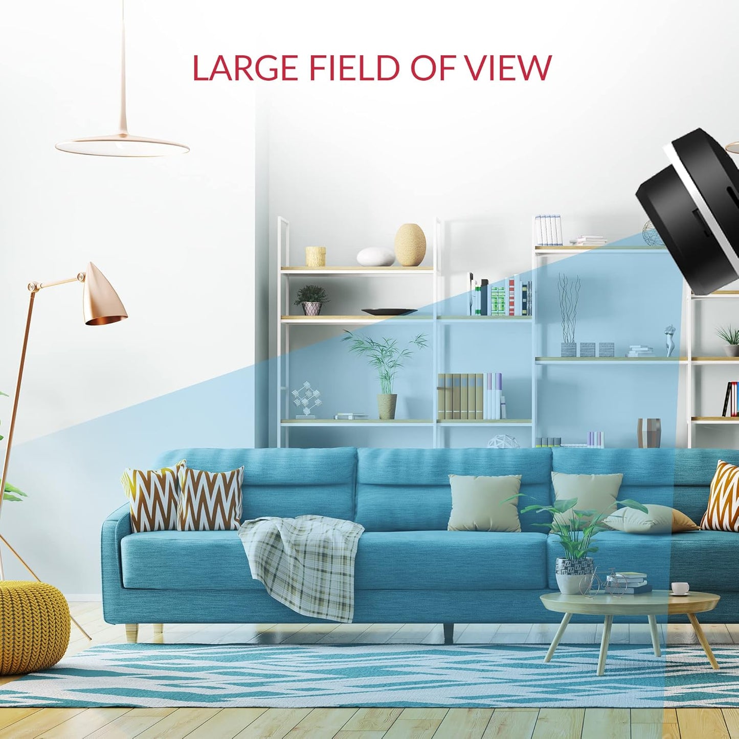 YI 2K 3MP Home Security Camera, Indoor Camera with Person, Vehicle, Animal Detection with Alexa