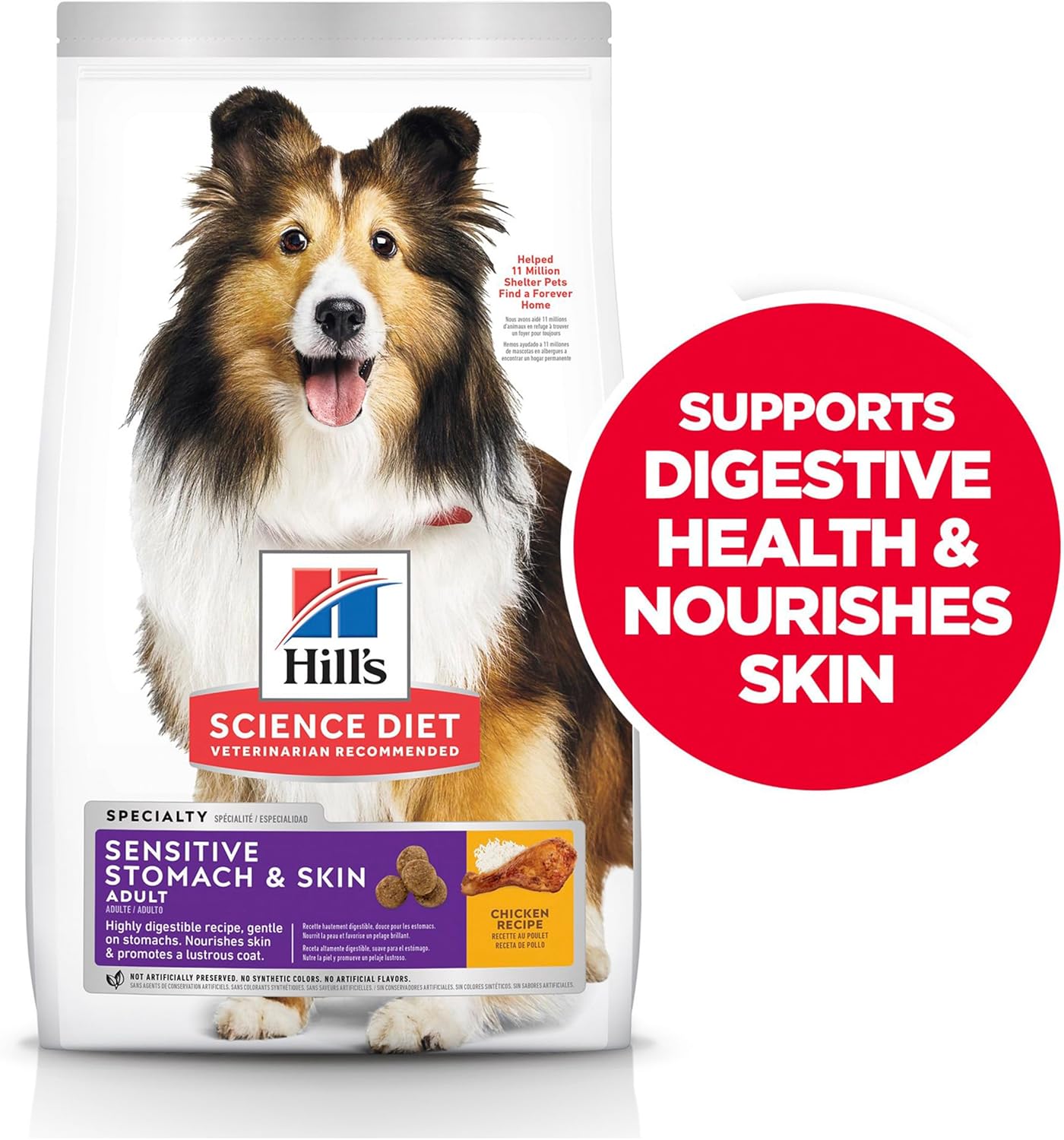 Hill's Science Diet Adult Sensitive Stomach & Skin Dry Dog Food 1.81kg