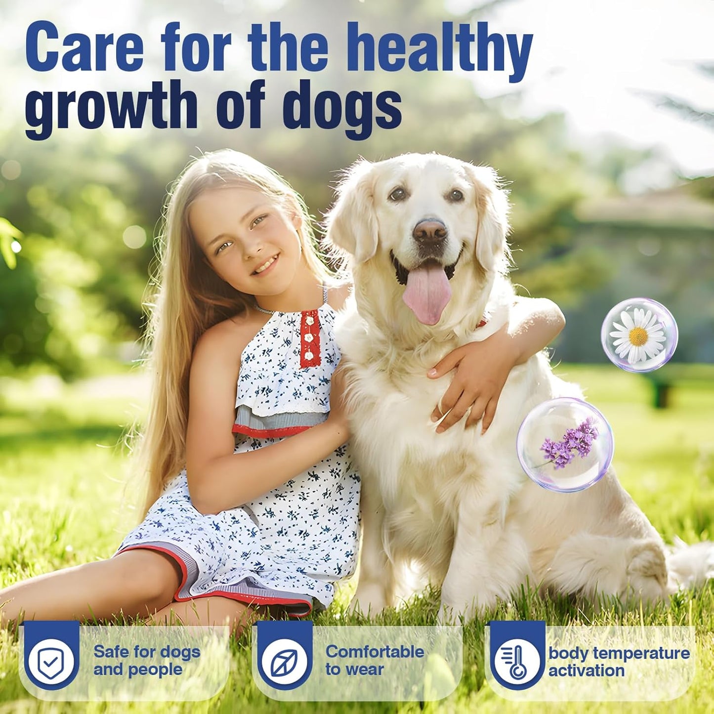 Calming Collar for Dogs 4 Packs Dog Calming Pheromone Pheromones Collars Calm Lasts 60 Days Anxiety Relief Stress,all sizes