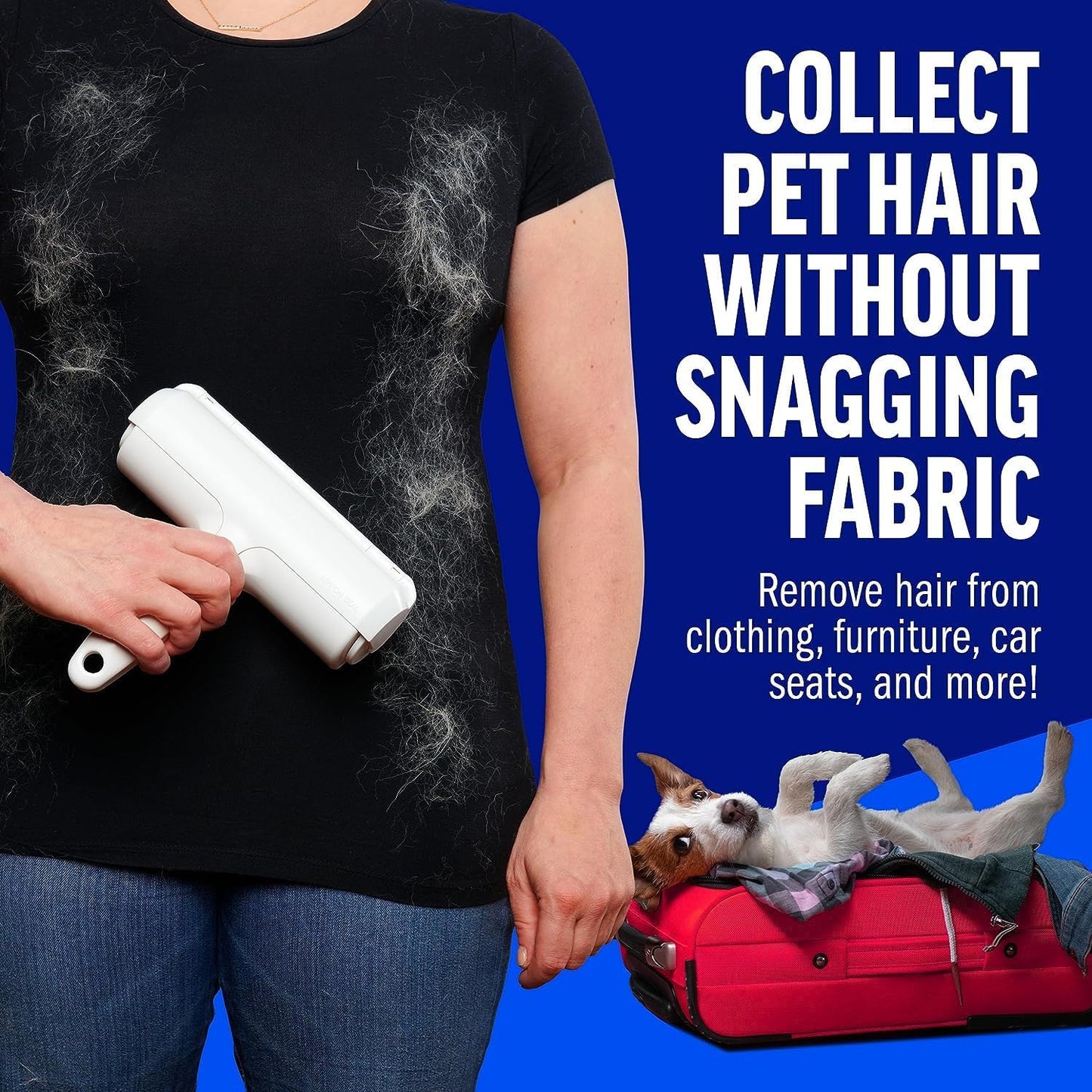 Tivddikun Pet Hair Remover and Reusable Lint Roller, Cat and Dog Hair Remover for Furniture
