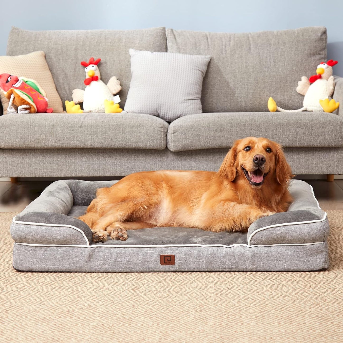 EHEYCIGA Orthopedic Dog Beds for Extra Large Dogs, Waterproof Memory Foam XL