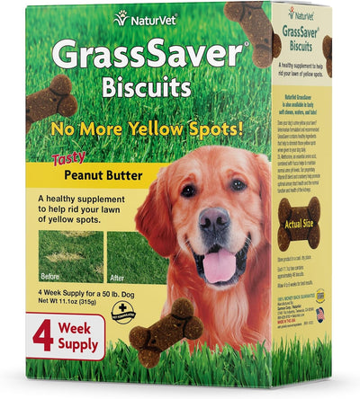 NaturVet GrassSaver Dog Biscuits Against Yellow Lawn Stains 312 g