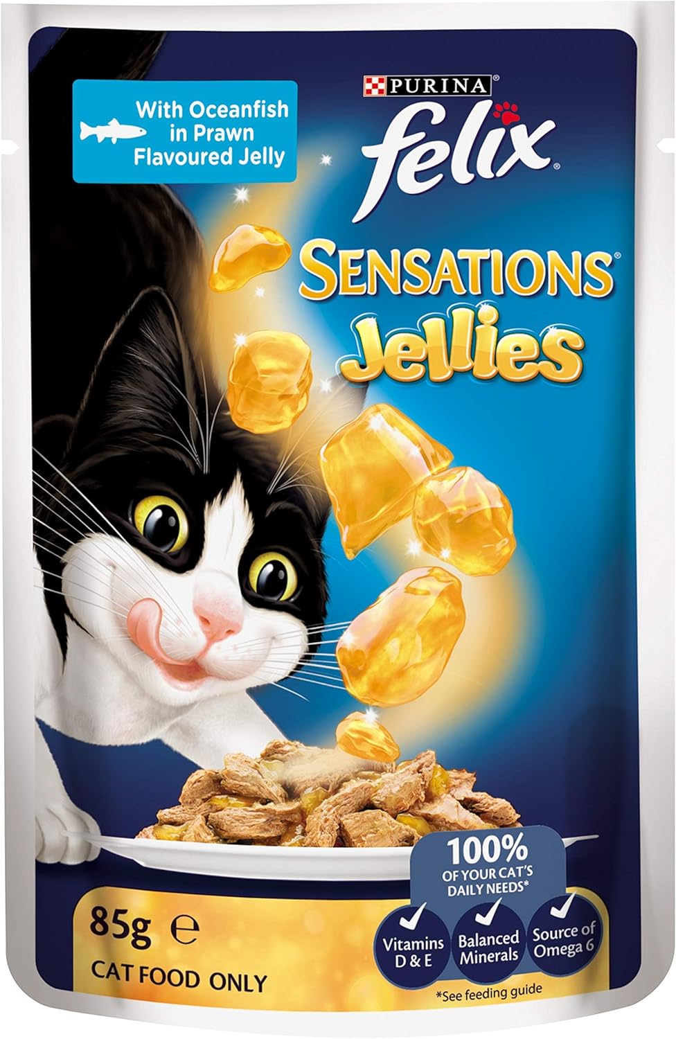 FELIX Sensations Adult Wet Cat Food Favourites Menu Jellies 60x85g