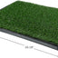 PETMAKER Artificial Grass Bathroom Mat for Puppies and Small Pets- Portable Potty Trainer for Indoor and Outdoor Use by - Puppy Essentials, 20" x 25\