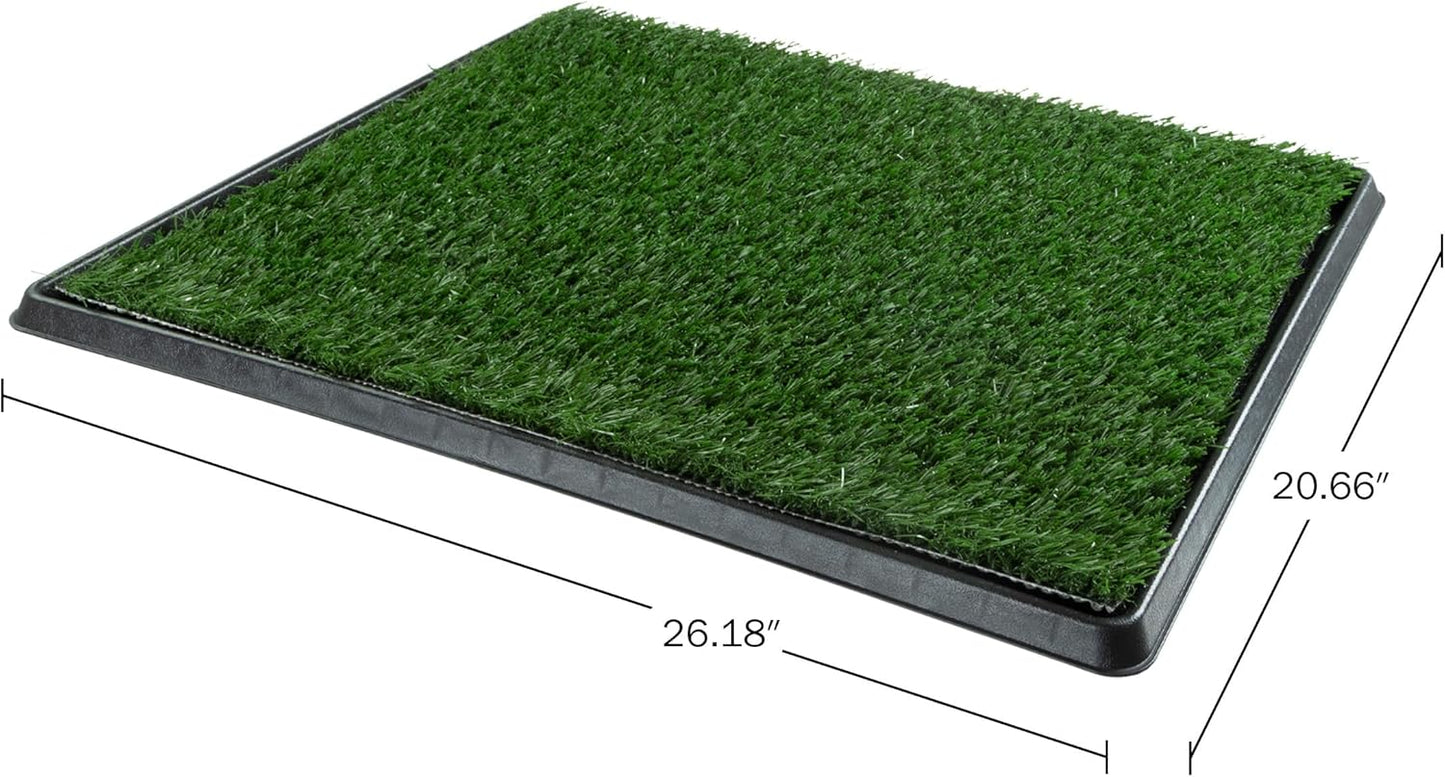PETMAKER Artificial Grass Bathroom Mat for Puppies and Small Pets- Portable Potty Trainer for Indoor and Outdoor Use by - Puppy Essentials, 20" x 25\