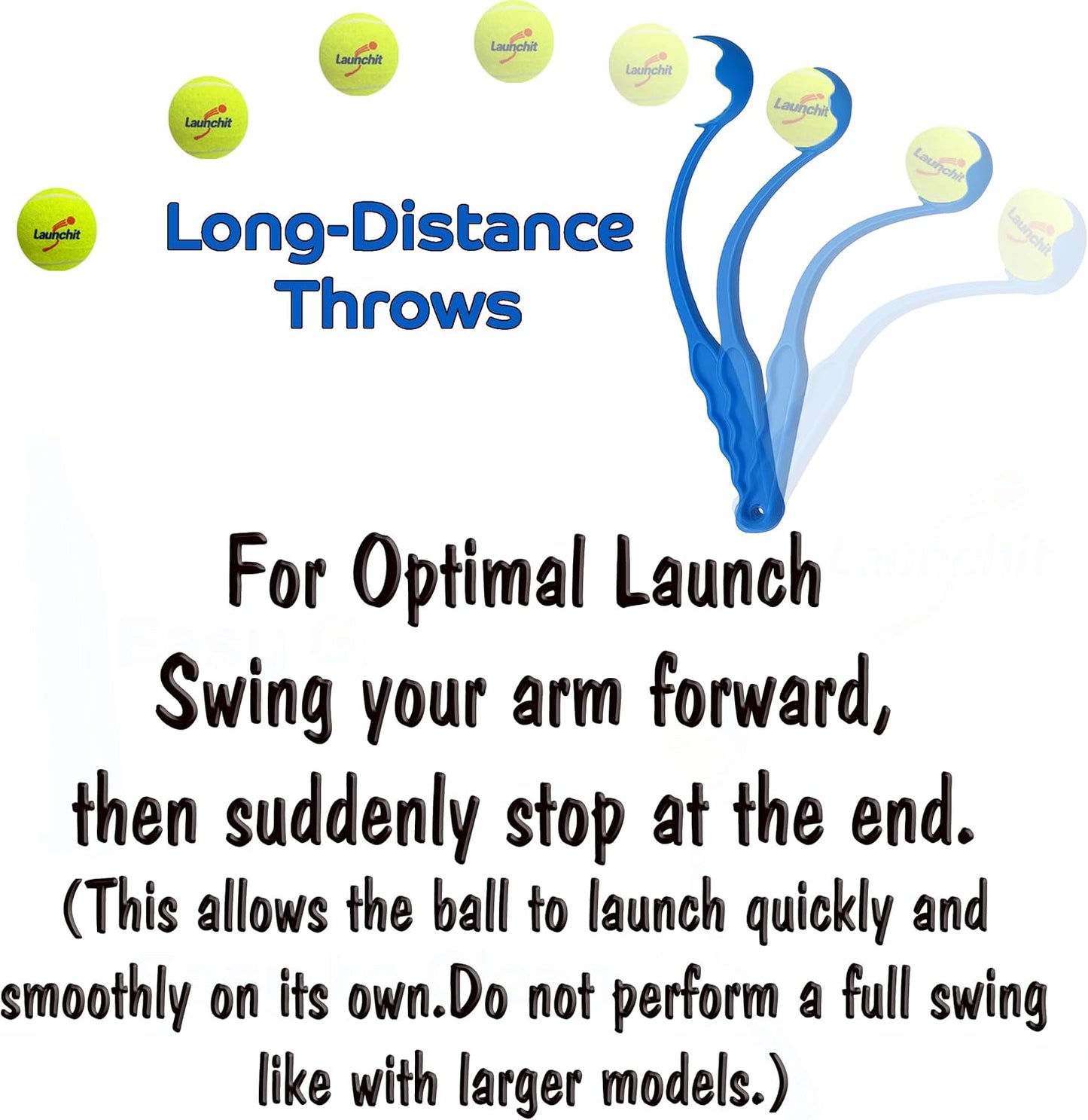 Dog Ball Thrower Launcher, Tennis Ball Launcher, for Small Large Dogs Compact Design 13.8" Stick with Medium 2.5" Red