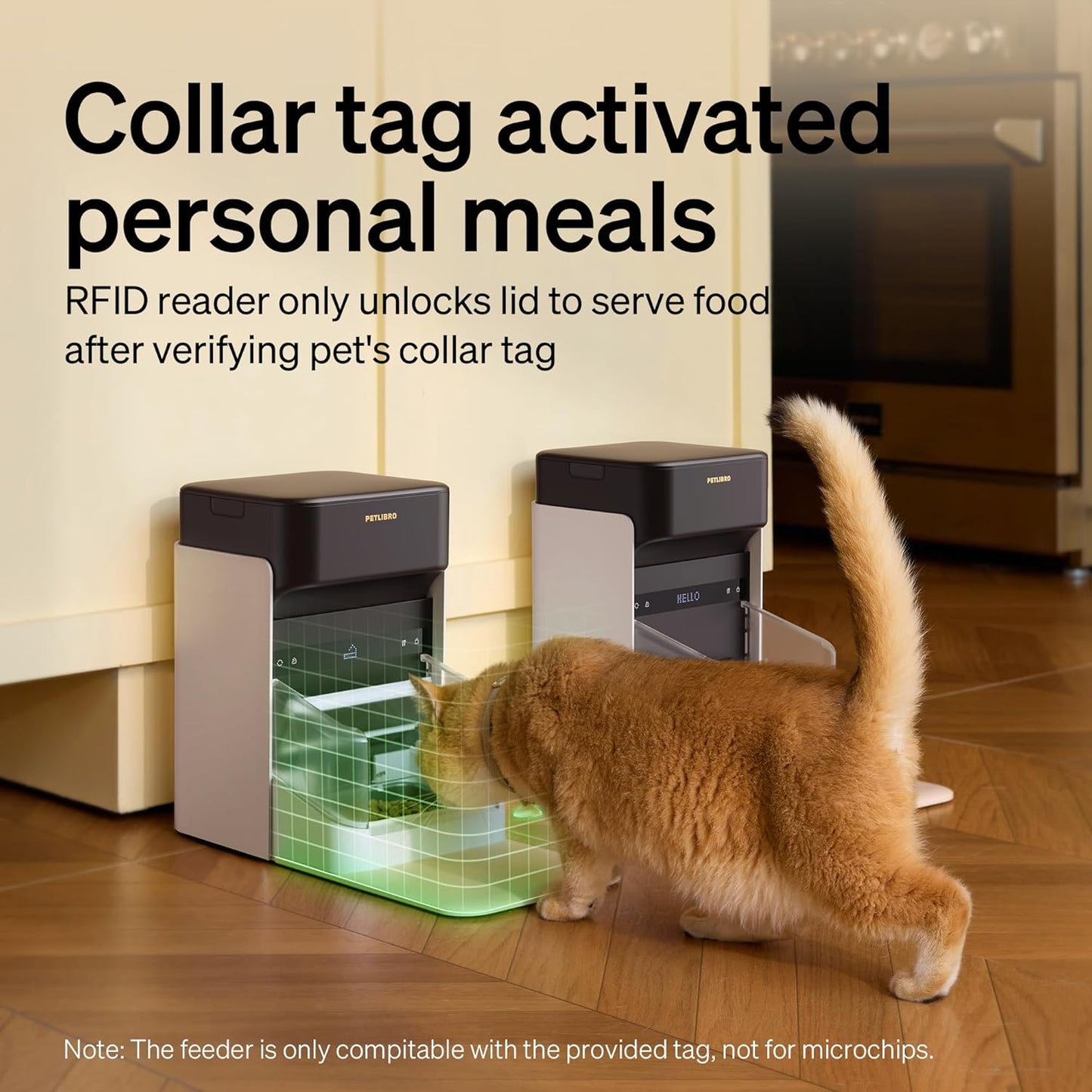 PETLIBRO Upgraded RFID Automatic Cat Feeder, 5G Wi-Fi Automatic Pet Feeder, 3L Auto Cat Feeder App Control