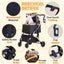 Pet Stroller for Small Dogs, Lightweight Small Dog Stroller for Dogs Cats with 6 Shock Absorption System