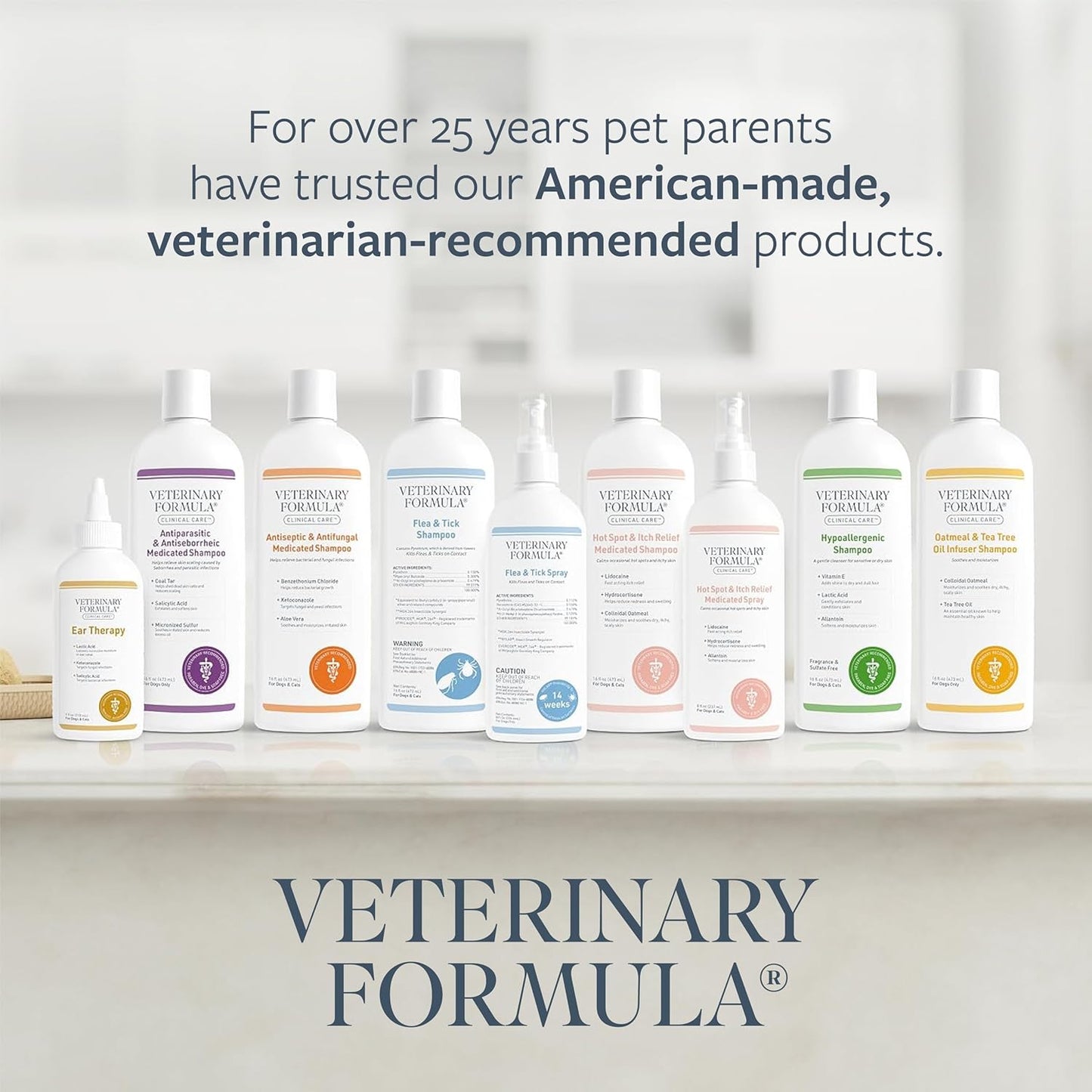 Veterinary Formula Clinical Care Hot Spot & Itch Relief Medicated Shampoo for Dogs and Cats 16oz