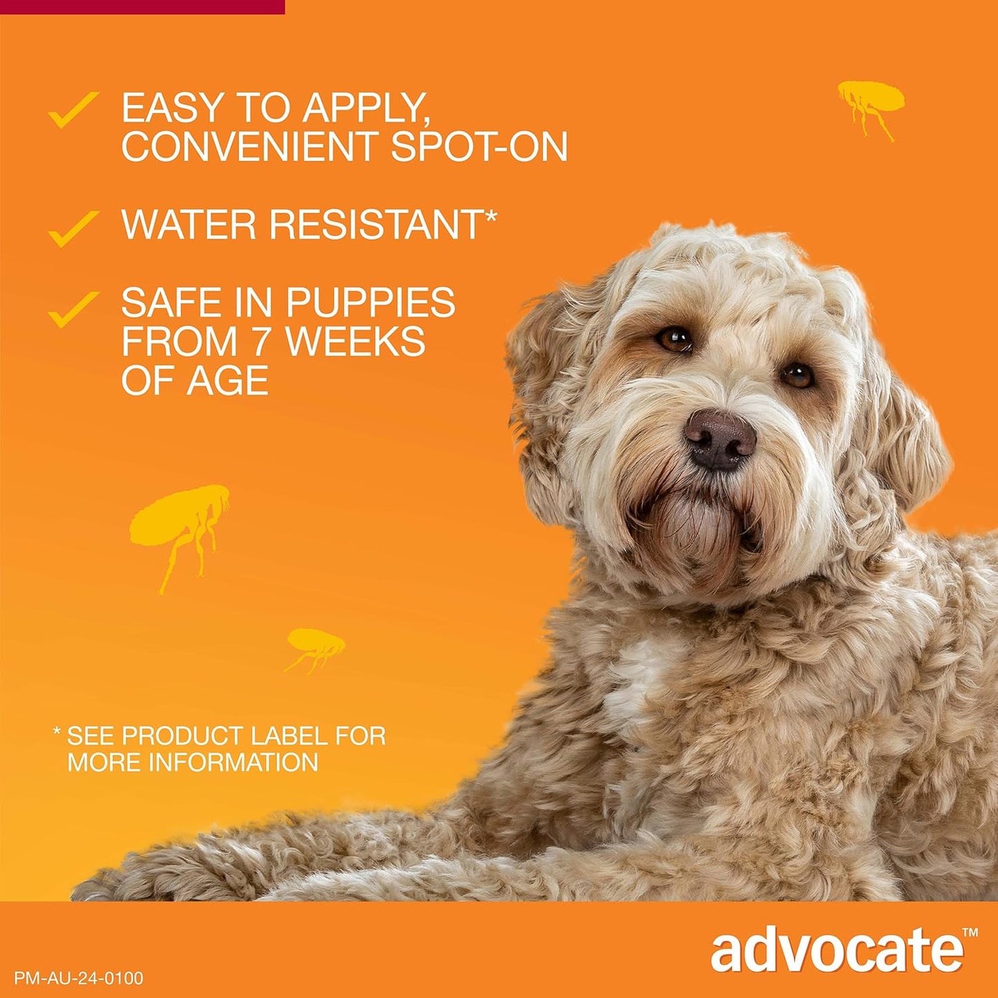 Advocate Dog, Monthly Spot-On Protection from Fleas, Heartworm & Worms, Three Pack Flea Treatment for Large Dogs 10-25 kg, 3 Pack