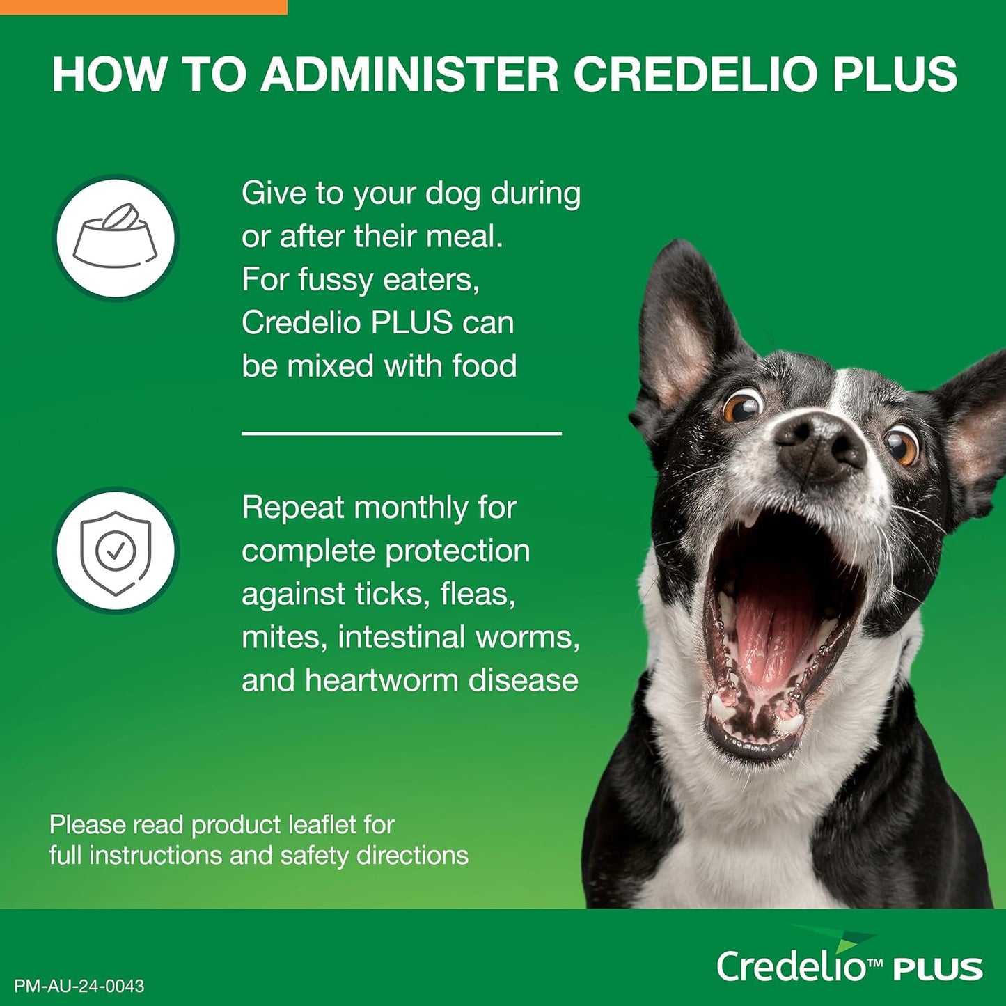 Credelio Plus Dog Flea and Tick Treatment, 3 Pack