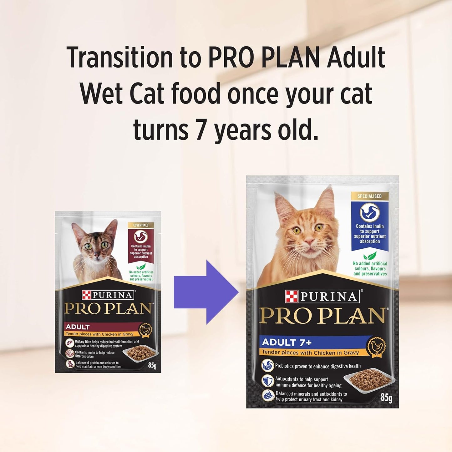 PRO PLAN Adult Wet Cat Food Chicken in Gravy 12x85g