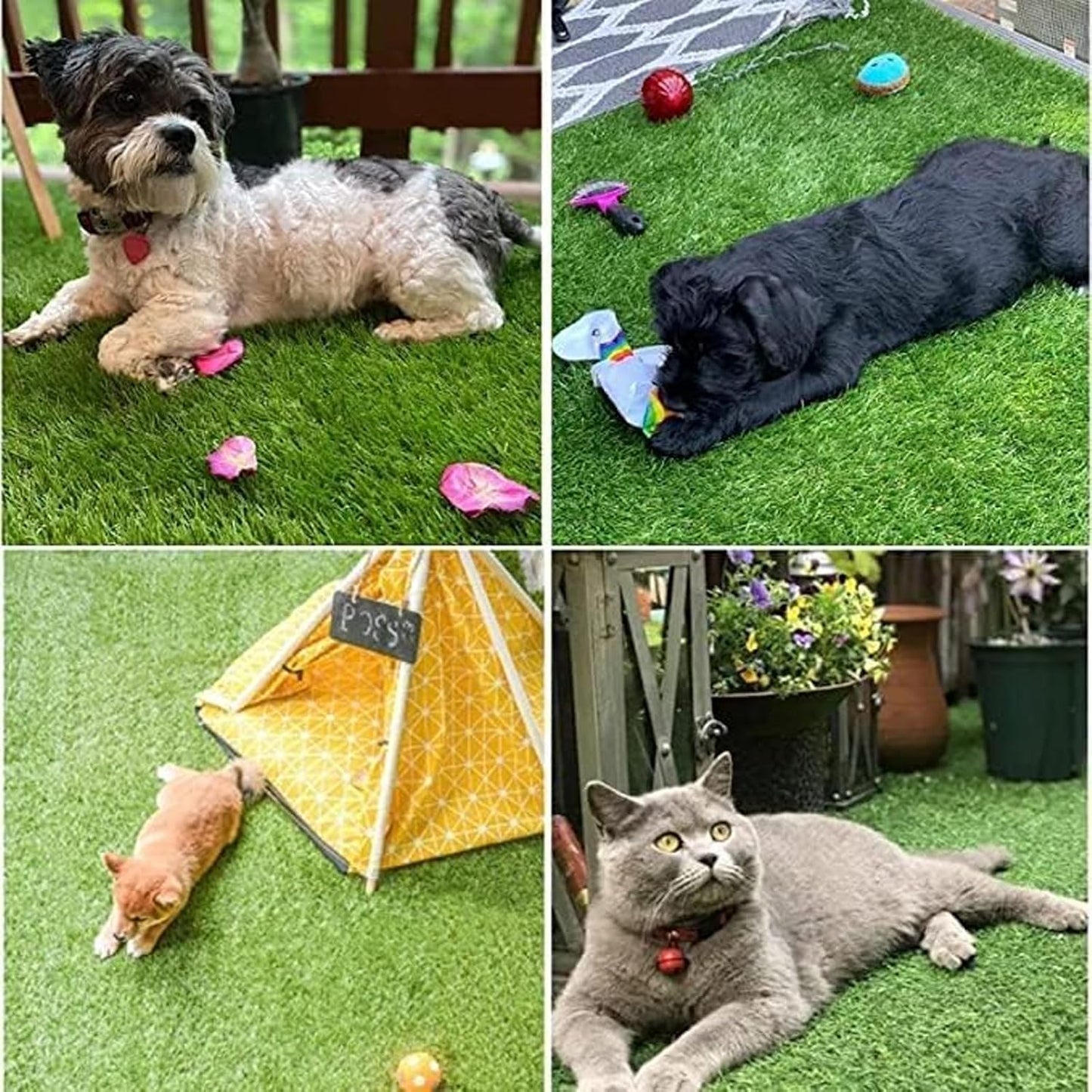 SSRIVER Dog Grass Pad,51.1x31.8In Fake Grass for Dogs