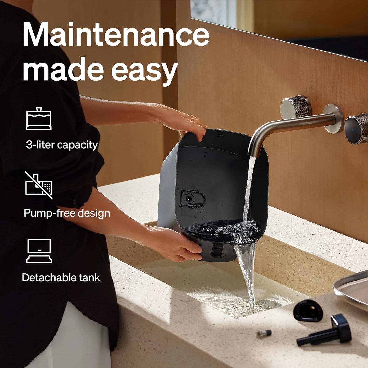 PETLIBRO Upgrade Cat Water Fountain Stainless Steel Tray, Dockstream 2 Cat Fountain Indoor, 3L