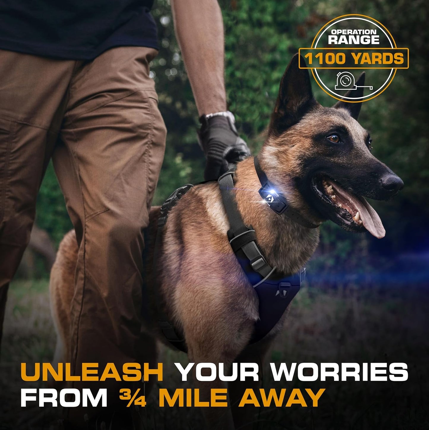INVIROX Shock Collar for Dogs [Ultra K9] 124 Training Levels, 4 Powerful Modes with Night-Light