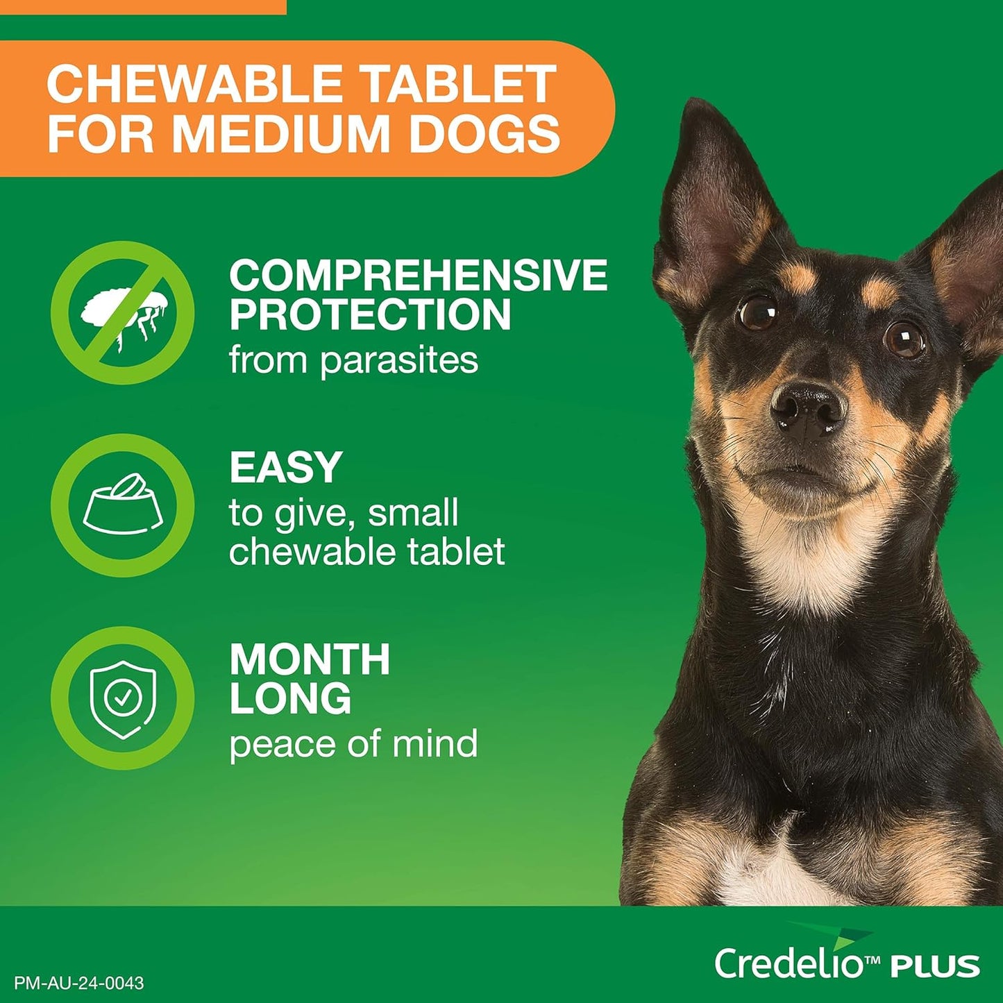 Credelio Plus Dog Flea and Tick Treatment, 3 Pack