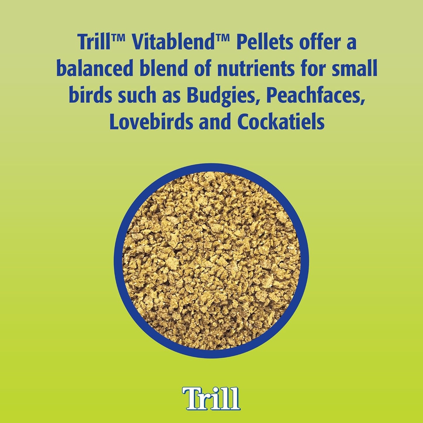 Trill Vitablend Small Bird Food 1.3kg, Pellets