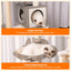 Heybly Wood Cat Tree for Indoor Cats, Cat Condo for Large Cats with Self Groomer