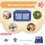 besuhot Dog Playpen 42 × 42 Inch, Puppy PlayPen with Gate for Puppies, Cat, Small and Medium Dogs, Pet PlayPen with Roof for Outdoors & Indoors, Tear Resistant Fabric, Safe & Sturdy Dog Fence
