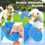 Vitscan Upgraded Goose Indestructible Dog Toys for Aggressive Chewers,Crinkle Squeaky Plush Dog Puppy Chew Toys for Teething, Duck