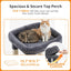 Heybly Cat Tree, 190cm Spacious & Tall Cat Tower for Large Cats, Cat Furniture with Large Top Perch, Solid Base, 2 Cat Condos