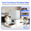 Automatic Cat Feeder for 2 Cat, 6L Dual Auto Cat Food Dispenser with Slow Feed, Smart WiFi APP Control