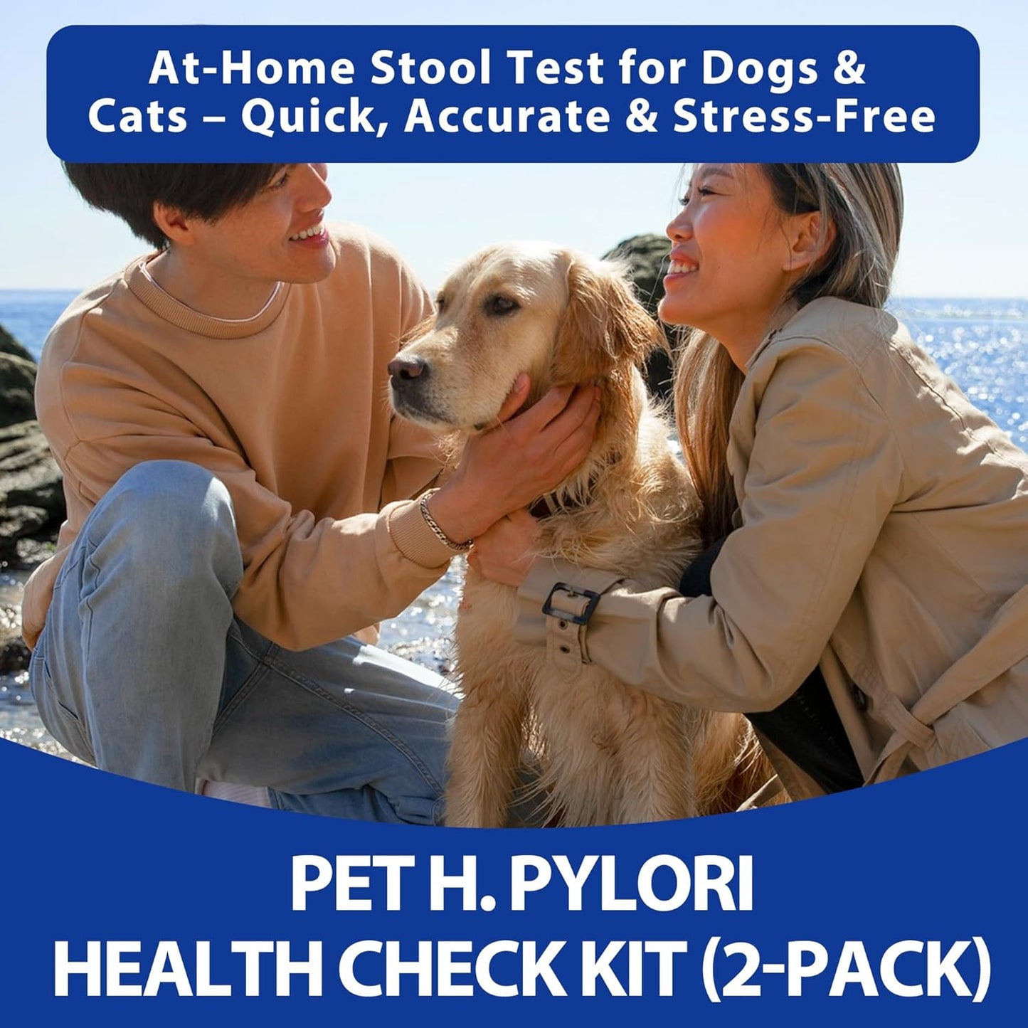 Pet H. Pylori Health Check Kit (2-Pack) – at-Home Testing for Dogs & Cats, Quick Results & Stress-Free Care