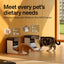 PETLIBRO RFID Automatic Cat Feeders for 2 Cats, 5G Wi-Fi 2 Cat Feeder Automatic, 3L Auto Cat Feeders with Light Collar Tag, Tag Activated 2 Automatic Cat Food Dispensers with Bowl Lid 1-10 Meals