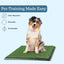 PETMAKER Artificial Grass Bathroom Mat for Puppies and Small Pets- Portable Potty Trainer for Indoor and Outdoor Use by - Puppy Essentials, 20" x 25\