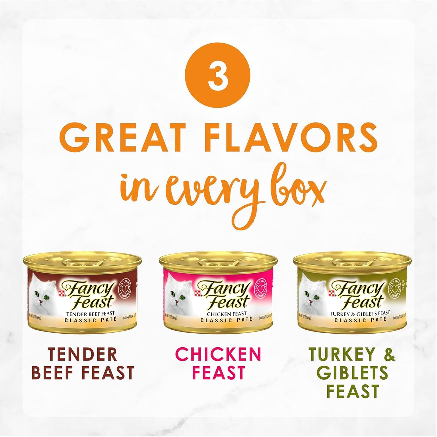 Fancy Feast Poultry and Beef Paté Wet Cat Food, 85 g (Pack of 24)