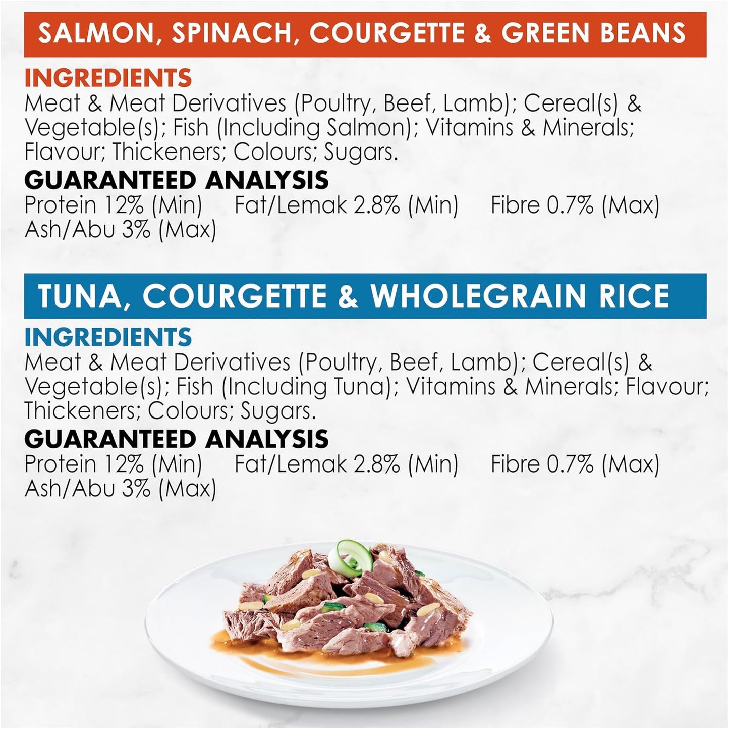 FANCY FEAST Inspirations Adult Wet Cat Food Salmon and Tuna Variety Pack 24x70g