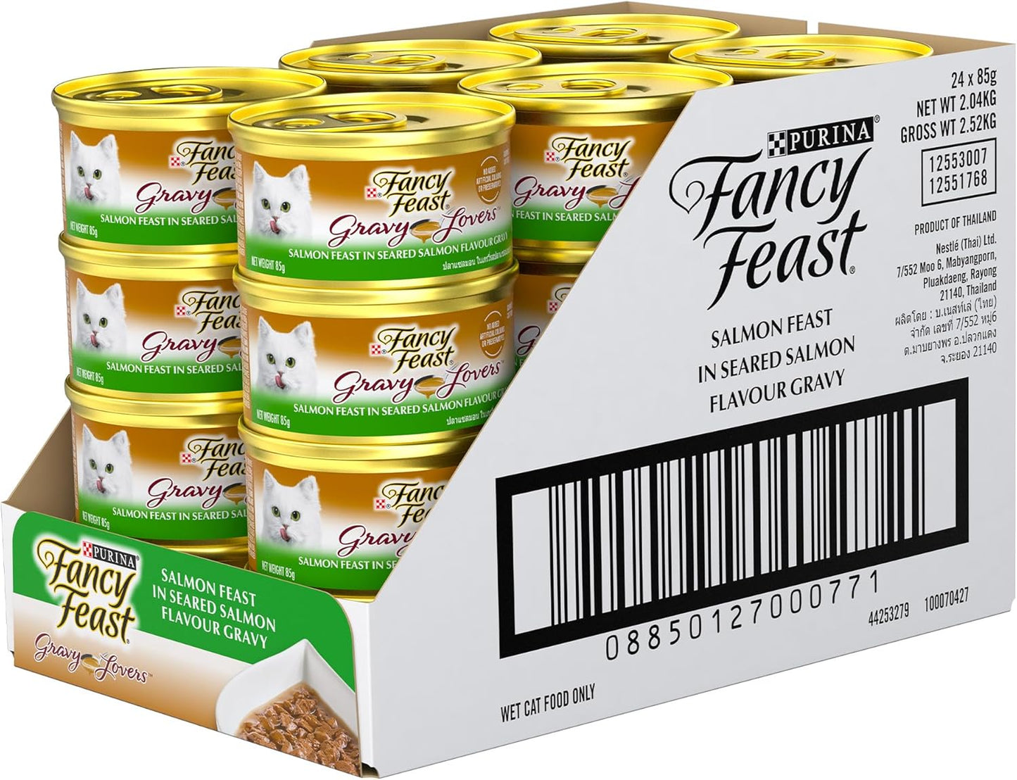 FANCY FEAST Gravy Lovers Adult Wet Cat Food Seared Salmon in Gravy 24x85g