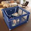 XVISHX 42x42x25.6 Inches Puppy Playpen with Gate, Dog Fence for Indoor & Outdoor, Blue