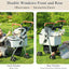 Pet Stroller with 4 Wheels, Foldable Pet Travel Carrier for Medium Small Dogs Cats