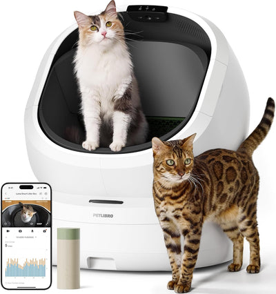 PETLIBRO Automatic Litter Box with AI-Camera Waste Analysis, Auto Odor-Control Self Cleaning Litter Box