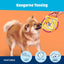 Barkbox Kangaroo Tossing Dog - Aussie Outback Disc with T-Shirt Rope & Crinkle – Fly-and-Tug Fetch Toy for Dogs