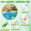 Natural Flea and Tick Prevention Dog Tag – Waterproof Collar Pendant with 3 Extra Refills, Green, Safe for All Breeds
