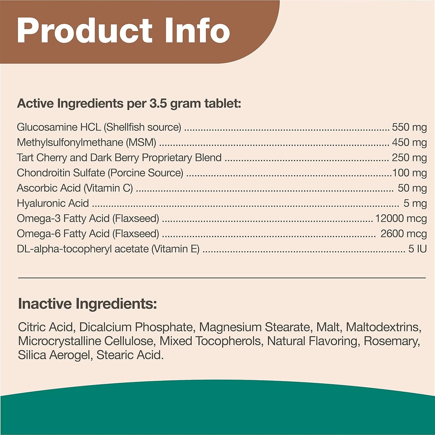 NaturVet/ Overby Farm Hip Flex Level 3, 90 Pills