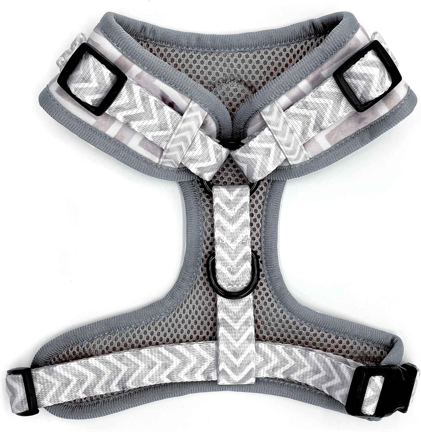 4-Piece Walkies Bundle [Pipco Pets] - Adjustable Dog Harness + Collar + Lead + Poo Bag | (XS, Gettin' Ziggy)