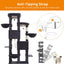 Heybly Cat Tree, 190cm Spacious & Tall Cat Tower for Large Cats, Cat Furniture with Large Top Perch, Solid Base, 2 Cat Condos