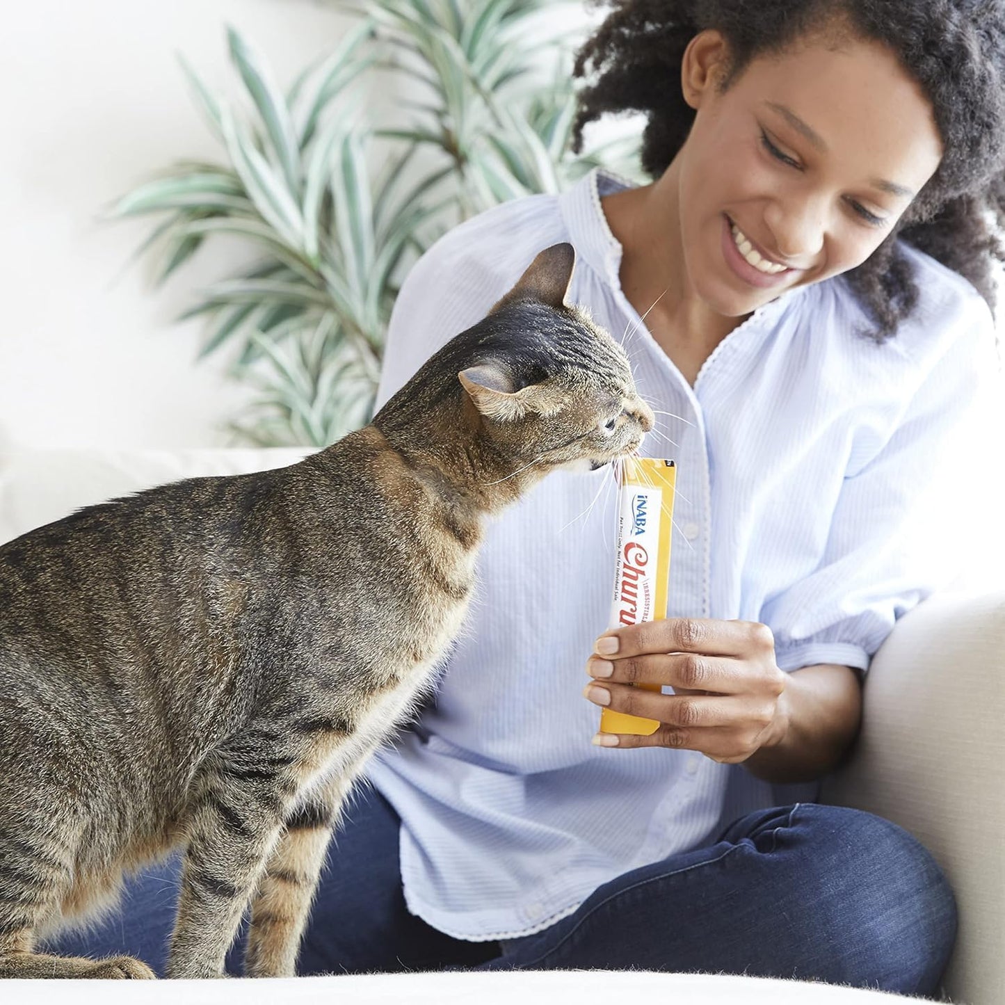 INABA Churu Cat Treats, Lickable, 0.5 Ounces Each Tube, 20 Tubes, Chicken Variety Box