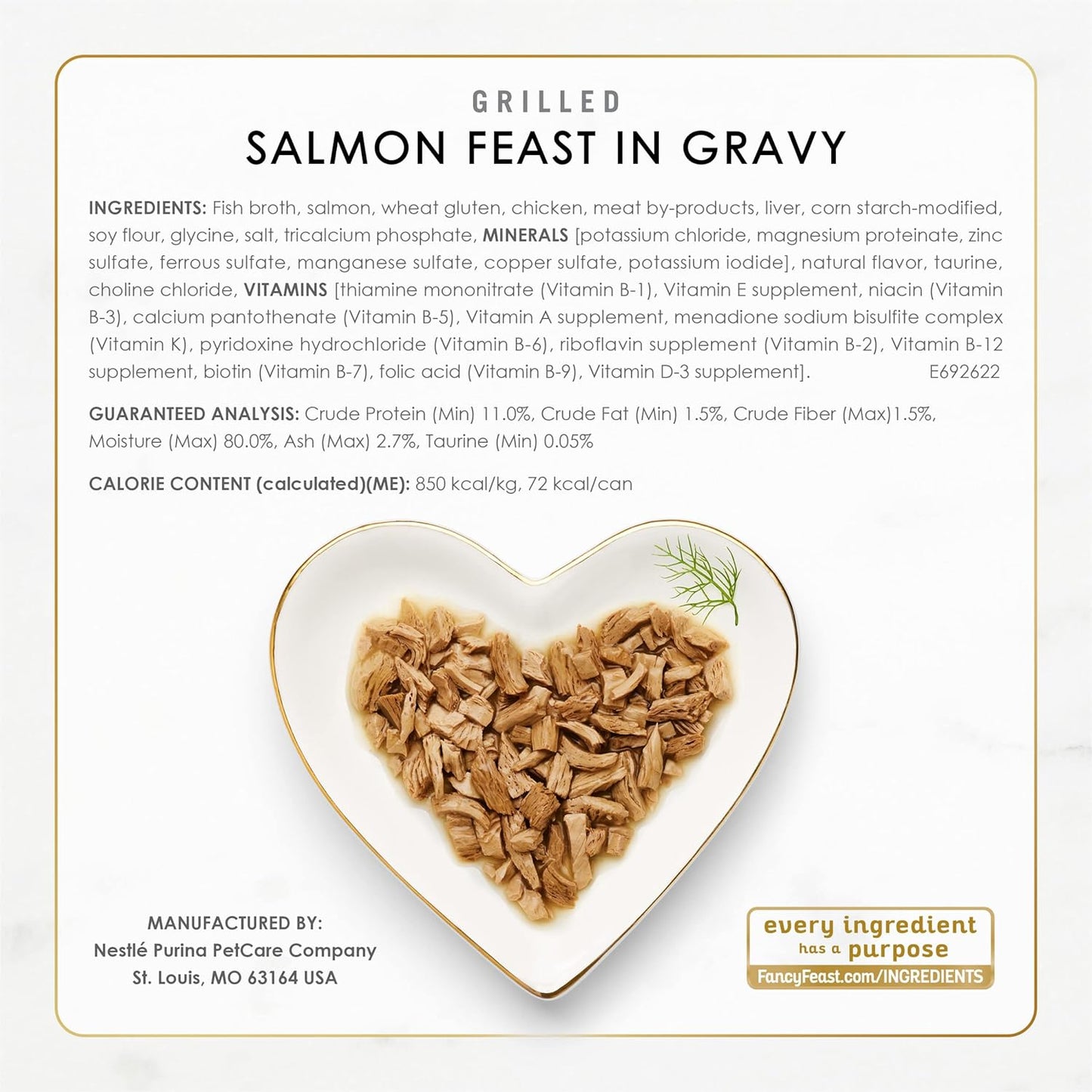 Fancy Feast Adult Wet Cat Food Classic Seafood Grilled Collection 24x85g