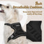 rabbitgoo Dog Harness, No-Pull Pet Harness with 2 Leash Clips, Adjustable Soft Padded Dog Vest, Reflective No-Choke Pet Oxford Vest with Easy Control Handle for Small Dogs, Black, XS