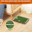 MEEXPAWS Large Dog Grass Toilet with Tray，44×34 cm Puppy Toilet Training
