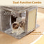 Heybly Cat Tree, 14 inch Cat Tower with Large Perch Bed and Cat Condo for Indoor