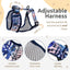 3-Piece Walkies Bundle [Pipco Pets] - Adjustable Dog Harness + Lead + Poo Bag Dispenser | Medium